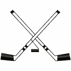 Hockey Embroidery Design 6